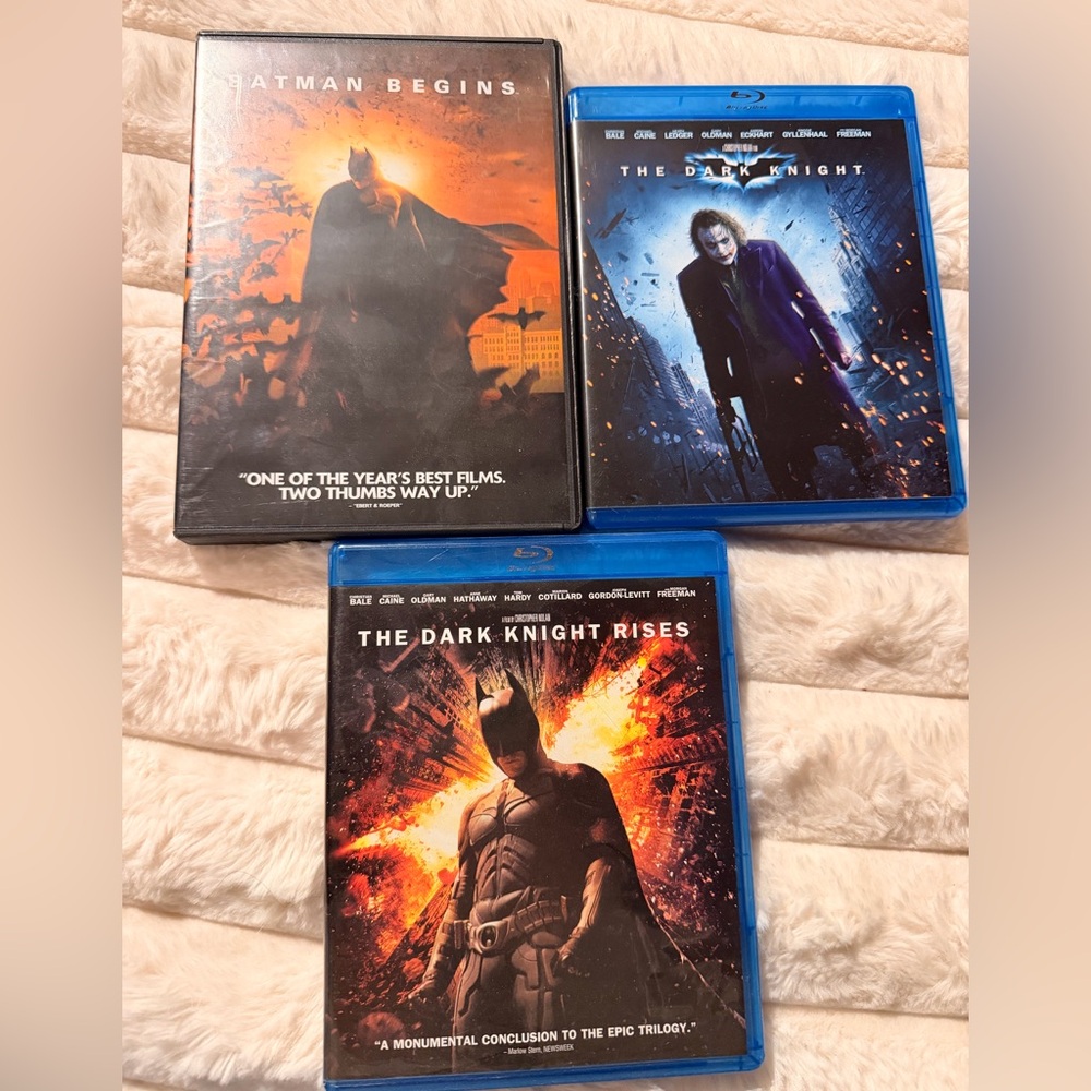 Batman Trilogy Blu-ray Set - Black, Blue, Orange